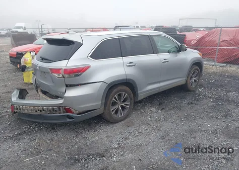 2016 Toyota Highlander Xle V6 z USA, uszkodzony, nr VIN 5TDKKRFH9GS125137